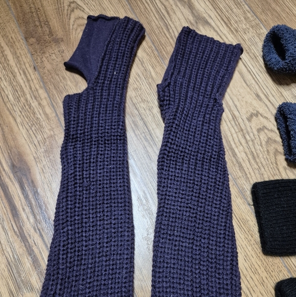 4 pairs Legwarmers varying lengths knitted One size fits most - Picture 9 of 10